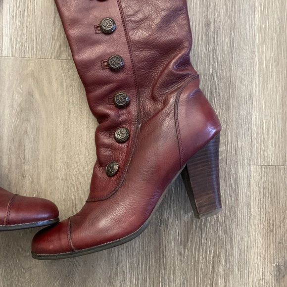 Miz Mooz Henley burgundy leather boots - Picture 6 of 16